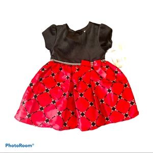 New! Classic Black and Red Dress 24 months‎